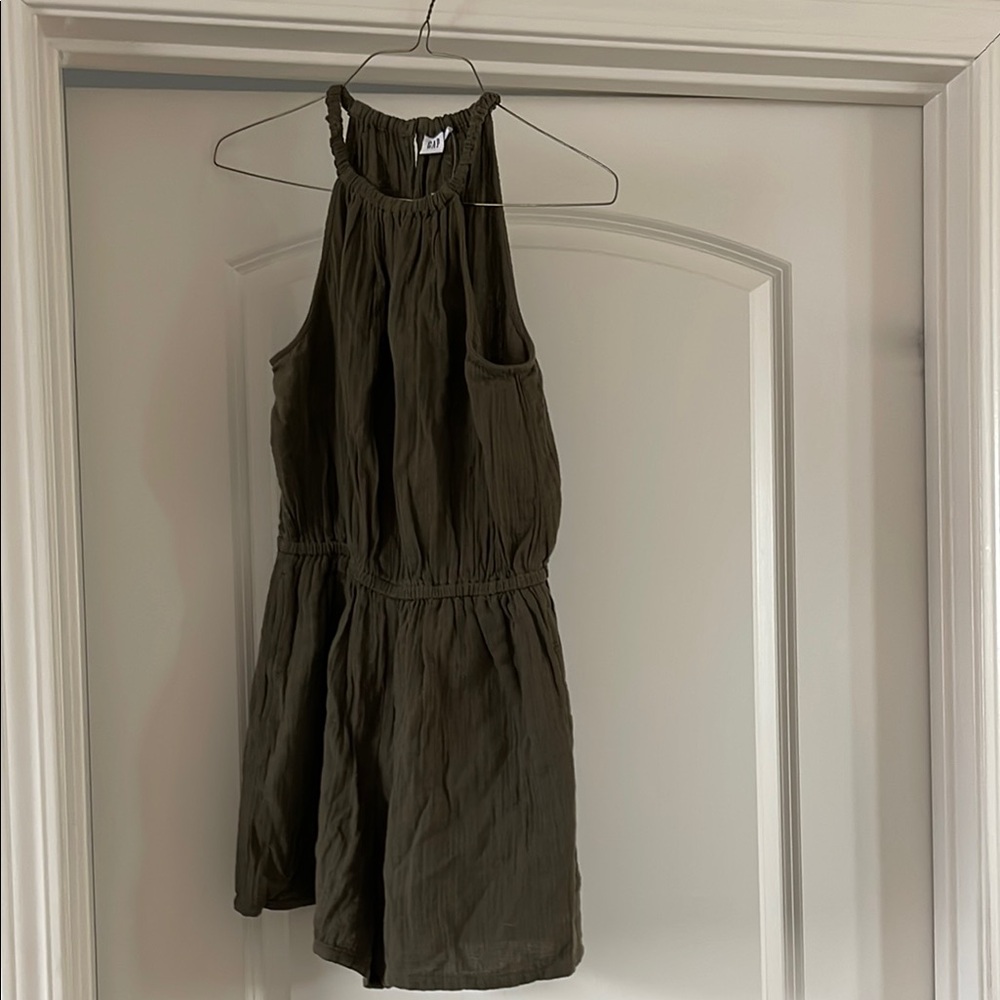 GAP Olive Green Sleeveless Romper